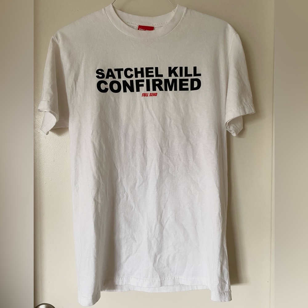 FULLSEND Satchel Kill Confirmed T-shirt by Nelk Boys EUC